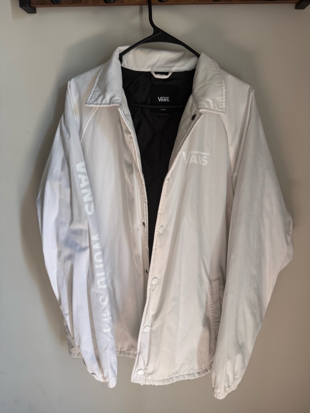 Vans White Men’s Puffer Button Jacket